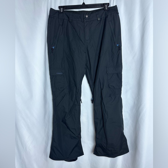 Foursquare Active Snow Sport Pants Size XL Black Vented Thighs 6 Pockets - Picture 2 of 15
